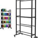 lesolar 3D Printer Filament Storage Rack, 5 tier Rolling Filament Organizer, Filament Spools Holder Racks Cart for 40+ Printing Filaments, Heavy Duty Filaments Organzied for Garage Office Workshop