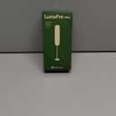 Maestri House Rechargeable Milk Frother, LunaFro Mini Handheld Electric Foam Maker Detachable Stainless Steel Whisk Drink Mixer Foamer Mini Blender for Matcha, Lattes, Cappuccino, No Stand (White and Silver)