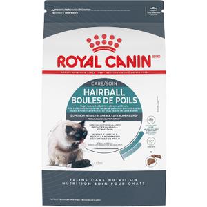 Royal Canin Feline Care Nutrition Hairball Care Adult Dry Cat Food, 6 lb Bag | Special Fiber Blend for Cats Prone to Hairballs, For Adult Cats, Crunchy Kibble, Developed by Veterinarians (EXP 05/01/27)