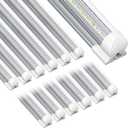 SpeePlant Led Shop Light 4FT 12 Packs, 45W 5800LM 6500K, Linkable 4 Foot Led Shop Lights, Super Bright Led Garage Light, V Shape T8 Led Light Fixture for Workshop, Led Tube Lights
