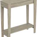 Safdie & Co. Safdie 81094.Z.05 Entryway Console Sofa Couch Table/Accent Wall Table-31 Long/Dark Taupe with 1 Shelf for Living Room, Beige, 11.5 in x 31 in x 34 in