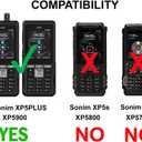 Case Compatible with Sonim XP5PLUS (XP5900) (Knob and No Knob Versions), Case and Belt Clip Holster Combo with Handstrap, Kickstand and Screen Protector (Lime Green)