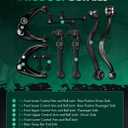 SCITOO 10pcs FWD Suspension Kit Lower Control Arm Upper Control Arm Sway Bar Link Fit 2010-2012 For Ford Fusion 2011-2012 For Lincoln MKZ 2010-2011 For Mercury Milan