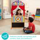 Melissa & Doug Deluxe Puppet Theater - Sturdy Wooden Construction, Age 6+, 47.0 X 14.5 X 3.15