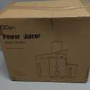 Qcen Juicer Machine, 800W Centrifugal Juicer Extractor with Wide Mouth 3 Feed Chute for Fruit Vegetable, Easy to Clean, Stainless Steel, BPA-free (Black)