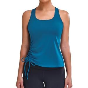 Blooming Jelly Womens Workout Tank Tops Sleeveless Running Athletic Shirts Drawstring Racerback Gym Clothes 2025 S