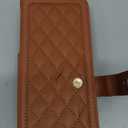 Asuwish Phone Case for Samsung Galaxy Z Fold 5 5G 2023 Wallet Cover with S Pen SPen Slot Credit Card Holder Stand RFID Blocking Slim Wrist Strap Cell Accessories ZFold5 Z5 G Fold5 5Z Women Men Brown