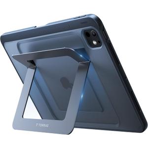 TORRAS Ostand K1 Guardian for iPad Pro 12.9 inch Case 2022 M2 & 2021 M1, Ultra Stable Stand, Multiple Adjustable Viewing Angles, Slim Protective Kickstand iPad Pro 12.9 Case with Pencil Holder, Black