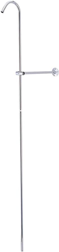 Kingston Brass CCR601 Vintage Shower Riser And Wall Support, 6-Inch, Polished Chrome