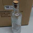 Assorted Blue Glass Bottles with Corks, 6 Pack, 2.5in X 9in, 16oz