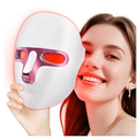 SDKWDH Red Light Photon Facial Mask, Wireless Rechargeable & Ergonomic Design with NIR, Portable for Home & Travel, Gold