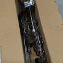 IEOKE Pants Hangers with Clips: 12Pack Skirt Hangers for Women Metal Adjustable Trouser Hangers for Jeans Shorts Dress - Black