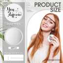 Hoolerry 48 Pcs Inspirational Compact Mirror Gifts Bulk for Women You Make a Difference Round Mini Pocket Makeup Purse Pocket Mirror for Women Employee Coworker Nurse Appreciation Gifts