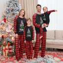 VS&LLWQ Family Christmas Pjs Matching Sets Christmas Pajamas for Family Christmas Elf Pjs Holiday Xmas Jammies Set(AB2-Q, 10 Q)