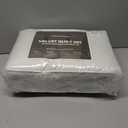 Velvet Quilt Set King Quilt, Lightweight Soft King Comforter Set, Bedspread Coverlet with 2 Matching Pillow Shams, Velvet Comforter Bedding Set for All Season (Off-White, Wave) (King/Cal.King (106" x 96"))