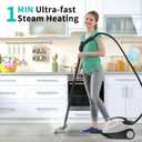 Steam Cleaner, Fast 50S Heat-Up Refill Anytime, Powerful Multipurpose Steamer Mop for Home Ues, Portable Heavy Duty Steamer for Carpets, Floors, Cars, Tiles, and Grout Cleaning, 6M Power Cord, Grey