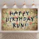 72x43inch Spooky Rustic Alphabet Backdrop Retro Colorful Light Bulbs Background Aldults Kids Birthday Party Baby Shower Decorations Photo Banner Props