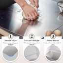 Stainless Steel Kitchen Cutting Board, 304 Stainless Steel, Double-Sided for Separation, Baking and Pizza Making (19.6 x 27.5 x 0.06 ")