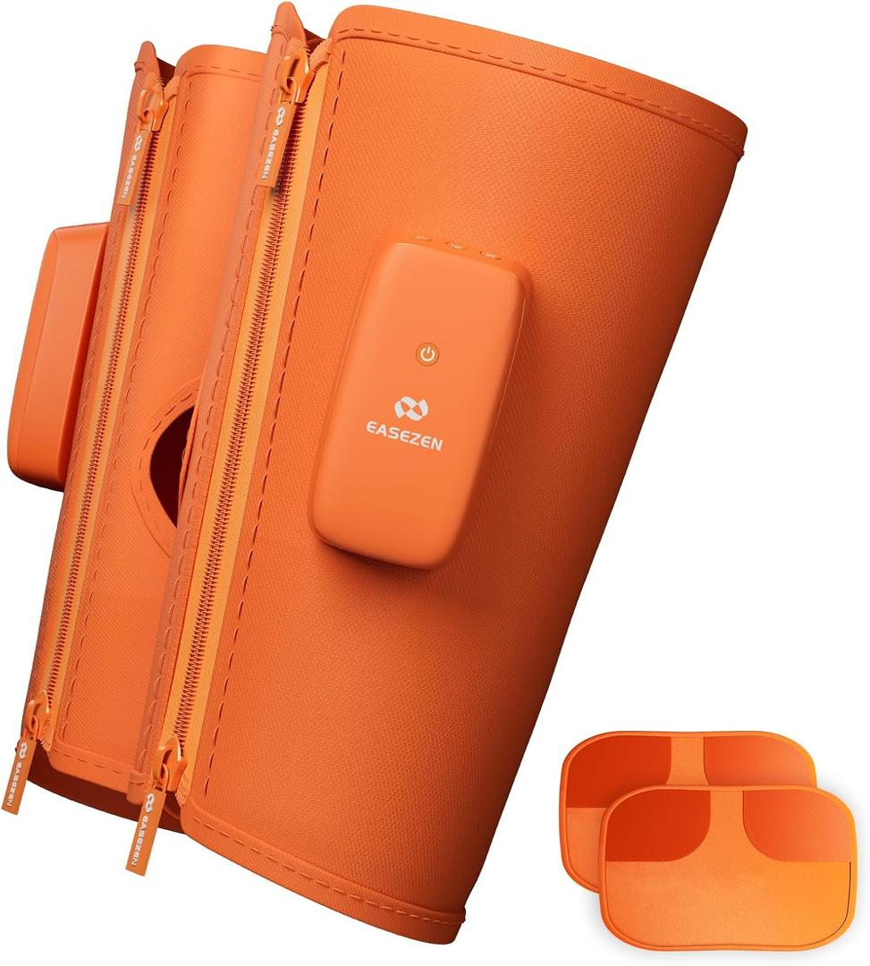 Cordless Calf Massager with Heat and Compression for Circulation and Restless Legs Syndrome Relief, Leg Massager with Extension Piece Increase Length No Size Limited, Relax for Gym Office Home Travel