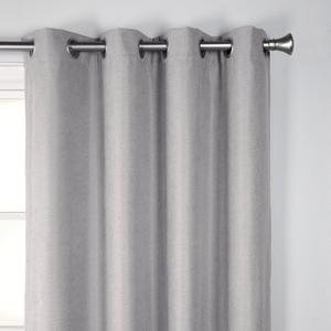 SUN+BLK Nantes Luxury Insulated Total Blackout Grommet Single Curtain Panel, Noise Reducing, Light Blocking, Camel, 52x84 Inch