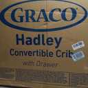 Graco Hadley 5-in-1 Convertible Crib with Drawer GREENGUARD Gold Certified, Fits Standard Crib Mattress, Converts to Toddler Bed, Daybed and Full Bed, 4 Adjustable Mattress Heights (White)
