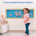 Flenpptly Sensory Wall | Sensory Wall Panel for Kids | Sequin Fabric Sensory Wall | Sequin Sensory Wall Frame | Sequin Flip Fabric | Sensory Wall Panel | Wall Sensory Board (Blue)
