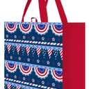 50 Pack PATRIOTIC BUNTING REUSABLE BAG