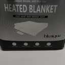 Heated Blanket Electric Blanket Queen Waffle, 84x90 Inches Dual Controllers Sherpa Fleece Fast Heating Blanket 6 Heating Levels & 10 Hours Auto Off ETL Certification, Sage Queen