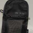 Mr. Pen- Standing Pencil Case Pouch, Sit & Lay Mesh-View Design, Black with Gray Zipper, Interior Pocket & 2 Elastic Binder Loops, Cute Pencil Case for Girls and Boys