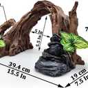 Large Fish Tank, Sunken Wood Decoration, Aquarium Accessories, Artificial Driftwood Landscape Center Ornaments, Suitable for Decorating Fighting Fish, Shrimp, Goldfish, and Reptiles