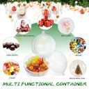 10pcs Clear Christmas Ornaments Balls: Plastic Fillable Balls 8cm DIY Craft for Christmas, Birthday, Wedding, Party and Home Decoration