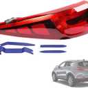 Rear Left Driver Side Outer Tail Light Assembly Compatible with Kia Sportage 2017 2018 2019 EX/LX 2.4L Rear Brake Taillight Lamp Replaces 92401D9020 (Rear Left Outer)