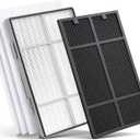 101076 Replacement Filter Kit for Amway Atmosphere Air Purifiers 101076CH/101076TH/101078, Includes 1 Pre-Filters + H13 HEPA Filter + 25mm Activated Carbon Filter,1-SET