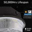 LED Barn Light, Dusk to Dawn Outdoor Yard Light with Photocell Ultra Brightness 5000K Daylight 7500lm, 500W MH/HPS Replacement, AC100-277V IP65 Waterproof for Farmhouse Area