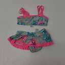 IKALI Girls Swimsuits Bikini Sets Two Piece Bathing Suit Little Girls' Swimwear 2 Piece Swimming Suit Flower, 5-6 Years