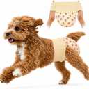 Ambreview Dog Diapers Female, Disposable Diapers for Female Dog with Stretchy Waist, Pull Up Puppy Wraps for Doggie in Heat Period Super Absorbent Leak-Proof Doggy Diaper for Dogs 100PCS (L)