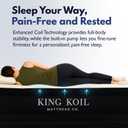 King Koil Luxury Twin Air Mattress with Built in Pump, 20” Double High Twin Size Premium Airbed, Inflatable Blow Up Mattress, Waterproof
