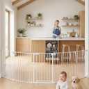 33-127" Extra Wide Baby Gate for Large Openings & Awkward Spaces, 30" Tall