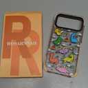 for iPhone 17 Pro Max Case Cute - Military-Grade 20 ft Drop Protection Shockproof Phone Case - Funny Dinosaur Land Design (6.9") Glitter Pink