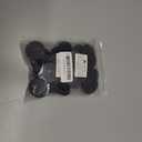 30pcs Plastic Hole Plugs, Snap in Locking Hole Tube Circular Locking Fastener Cover, Insert End Caps for Furniture Fencing Post Pipe - 35mm, Black