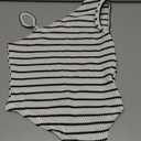 OYOANGLE Girl's Striped Crochet Tank Top Asymmetrical Neck Fitted Sleeveless Hanky Hem Tops, Size 12 Y