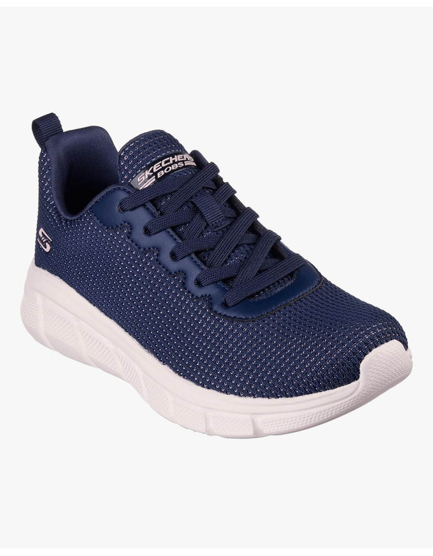 Skechers Women's Bobs Sport Sneakers – Visionary Essence Lace-up Knit, Vegan & Washable 7.5