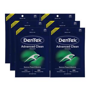 8 x DenTek Triple Clean Fresh Mint Floss Picks, 75 Count, Pack of 14 (1,050 Total)