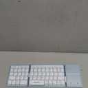 Samsers Foldable Bluetooth Keyboard with Touchpad - Portable Wireless Keyboard with Holder, Rechargeable Full Size Ultra Slim Pocket Folding Keyboards for Android Windows iOS Tablet & Laptop - Blue (BT x1)