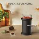 KRUPS Electric Blade Coffee Grinder 1.6 Oz, Adjustable Coarse to Fine for the Perfect Espresso, Grind Coffee Beans, Spices & Herbs, Removable Dishwasher Safe Bowl, Black