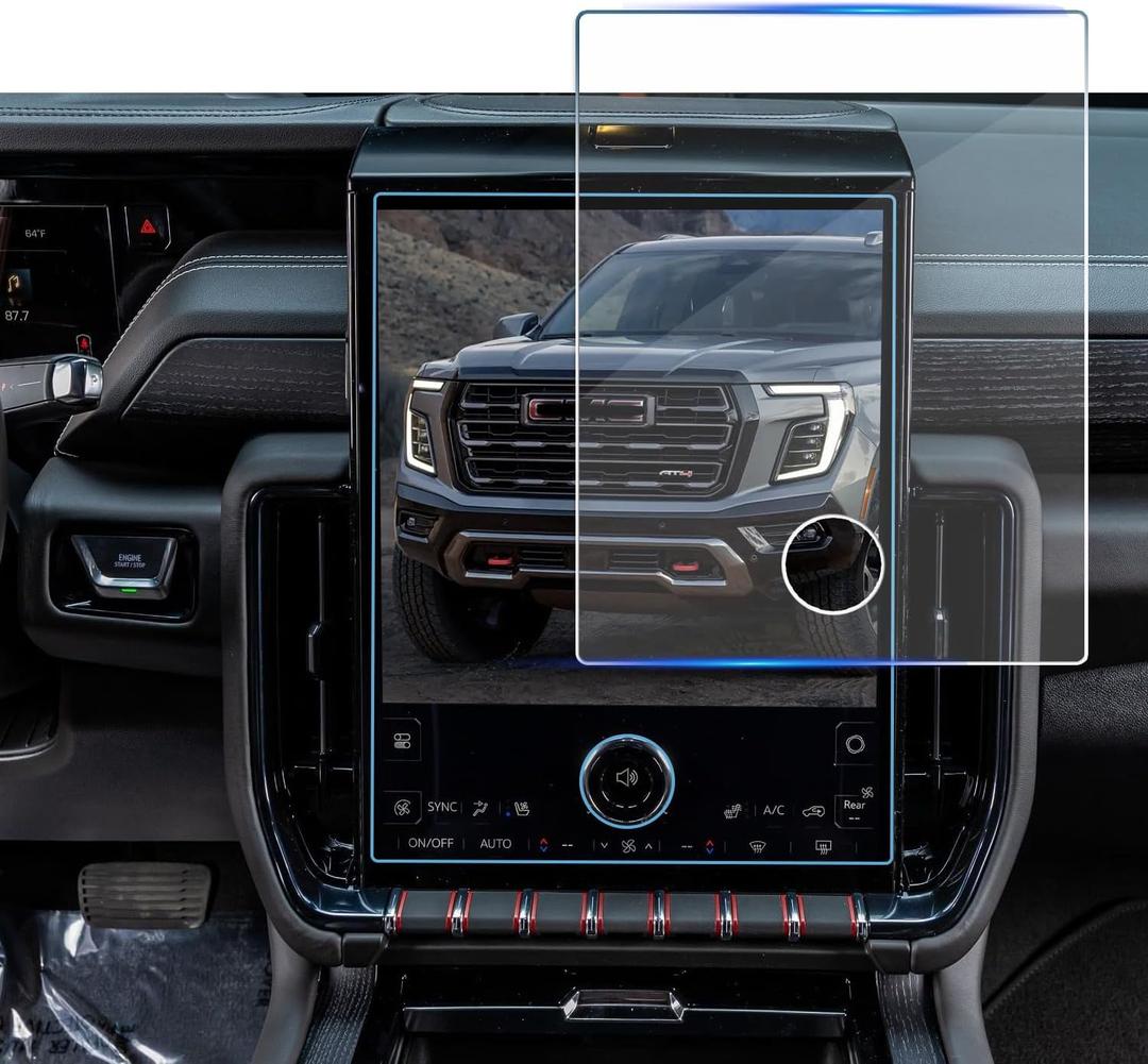 Tempered Glass Screen Protector for GMC Yukon 2025 2026,Infotainment Navigation Screen Film Compatible With Yukon 2025 Accessories - 16.8 inch