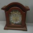 Bedford Clock Collection Redwood Mantel Clock with Chimes
