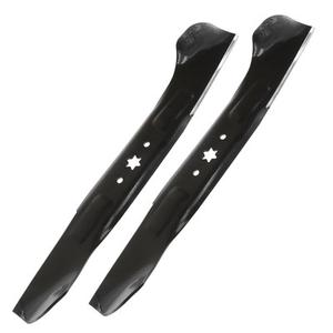 Caltric 2 Pack 46" Deck Blade Compatible with Troy Bilt Mustang 46 XP 2013-2019/942-04244A 742-04290