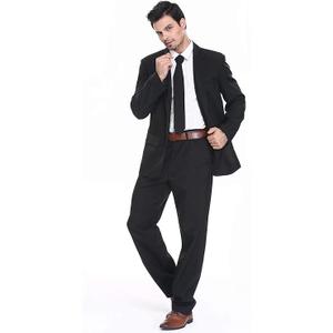Men's Party Suit Solid Color Prom Suit for Themed Party Events Clubbing Jacket with Pants XL