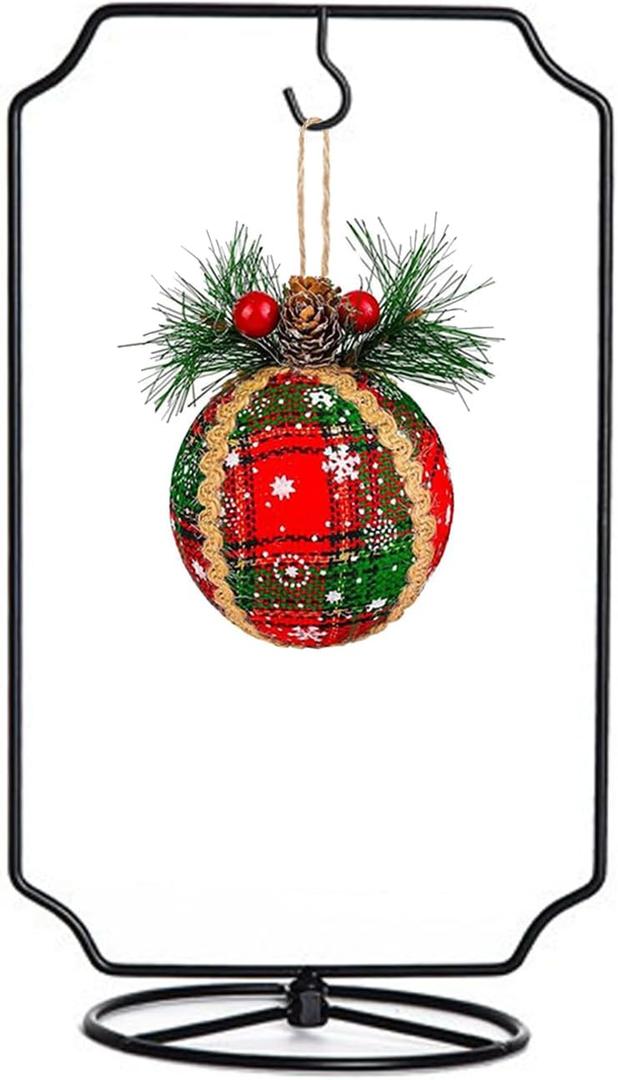 Ornament Display Stand Hanger Rack Hook Chrismas Ornament Party Decoration Holder Air Plant Flower Pot Hanging Terrarium Home Office Decoration(D-Style)